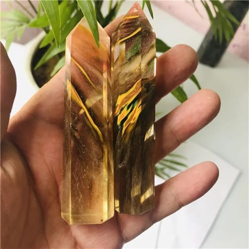 Cristal hexagonal pour rompre la monotonie d'une étagère avec 2 pointes - 5