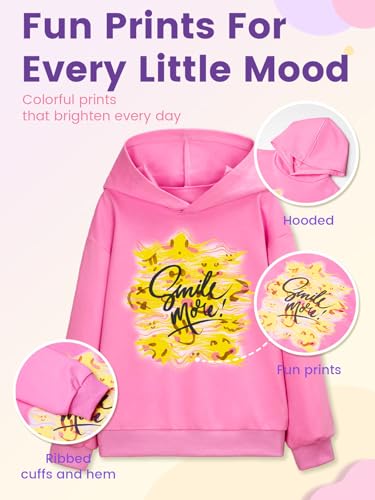 Image of WELAKEN Sweatshirts for Girls Toddler & Kids II Little Girl's Pullover Tops Sweaters & Hoodies
