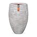 Produktbild Pflanzvase Rib Elegant in Elfenbein von Capi Europe, Maße D 45 x H 72 cm, 94 Liter