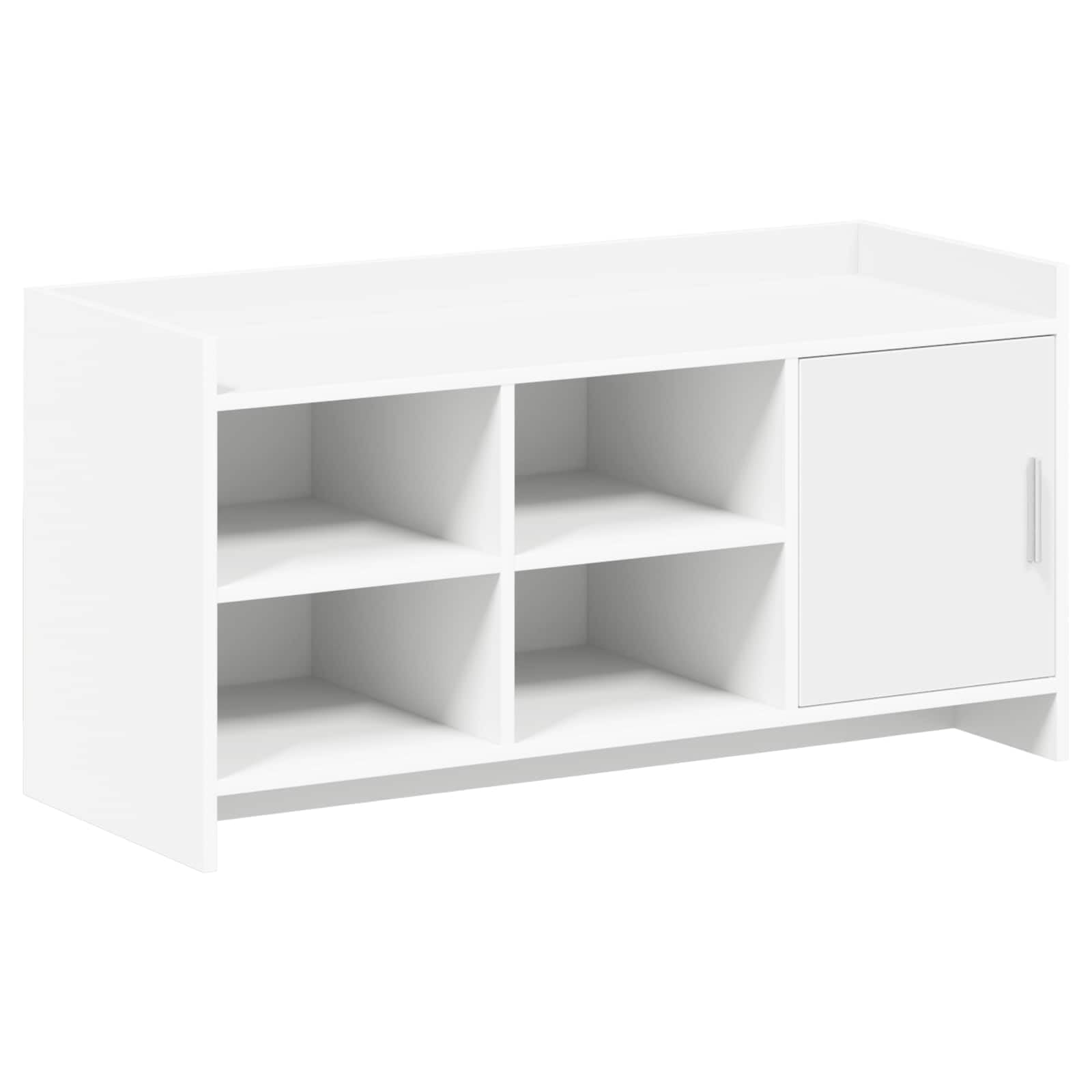 SYDE Szafka na buty biała 100 x 39,5 x 51 cm drewno inżynieryjne