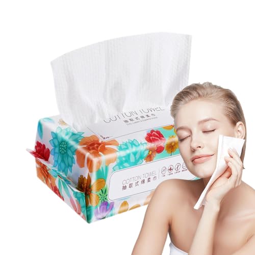 tongfeng Pañuelo de algodón suave, toallas de papel faciales gruesas, diseño de perlas, toallitas de algodón suave, toallas faciales grandes para adultos, cuidado de la piel, niños