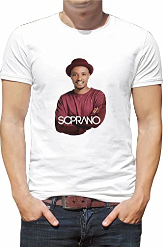 Générique T Shirt Chanteur Soprano N063 (M, Blanc)