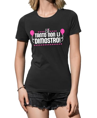 T-Shirt Maglietta Donna Girocollo Tanto Non li...