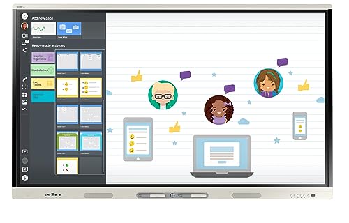 Image of SMART Board MX086-V4 Interactive Display with IQ, 86 Inch Touch Screen for Education and Business