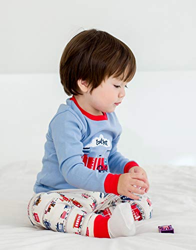 Image of VAENAIT BABY 12Months-12Years Toddler Kids Junior Boys Car Train Fireman Snug fit Sleepwear Pjs Set
