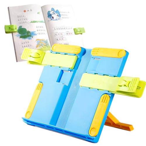 Leggio per libri per lettura e studio, leggio per libri, leggio da tavolo, leggio, per apprendimento e regalo, PP+ABS, 211x196x48mm