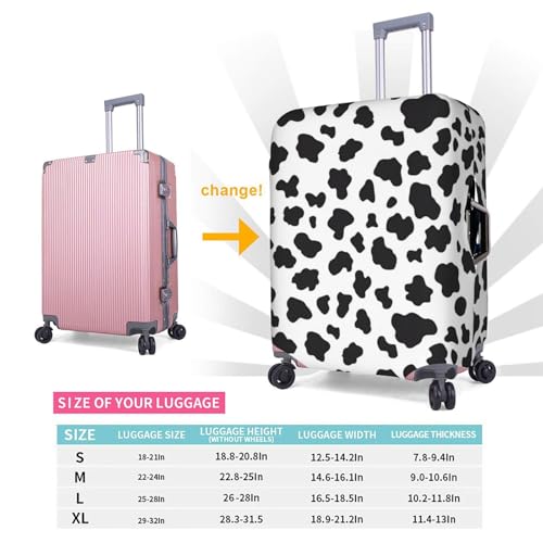Cow Print Luggage Cover Washable Suitcase Cover Anti-Scratch Luggage Protector Covers Elastic Luggage Identify for Suitcase XL fits 29-32 Inch Luggage2