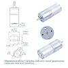 CQRobot 478.09:1 LP Metal DC Geared-Down Motor 25Dx57.8L mm 2W/6V, with Al Alloy Installation Mounting Bracket. 12 RPM/28 kg.cm (389 oz.in), D-Shaped Output Shaft 4 mm/12.5 mm (Diameter/Length).
