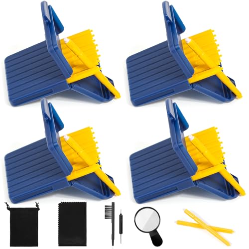 Hearing Aid Wax Guards Filters 32 Pcs Starkey Hearing Aid 1.5 mm Hearing Aids Cleaning Tools Accessories Resound Wax Guards Filters Supplies 4 Packs Earwax Filters Replacement Parts Kits