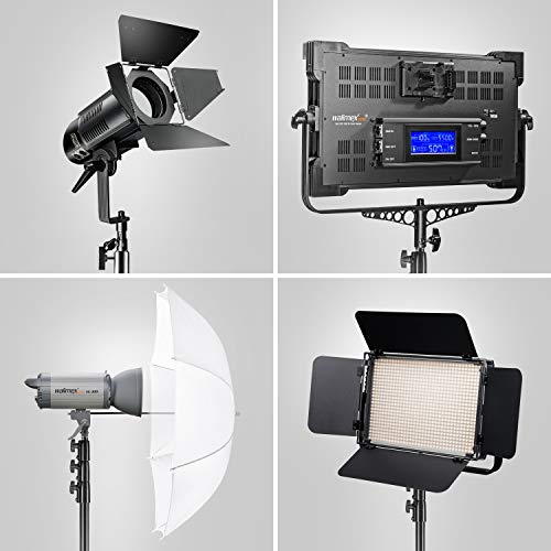 Walimex pro AIR 355 Lampenstativ - Lichtstativ mit Luftfederung, Höhe max 355 cm, 8 kg Traglast, sehr hoch und stabil, Aluminium, Leuchtenstativ für Fotografie Studio Outdoor, Schwarz – Bild 7