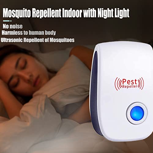 Ultrasonic Pest Repellent 10 Pack Electronic Plugin Indoor Sonic Repellent pest Control for Bugs Roaches Insects Mice Mouse Spiders Mosquitoes Mosquito Repellent Indoors Ultrasonic Repellers