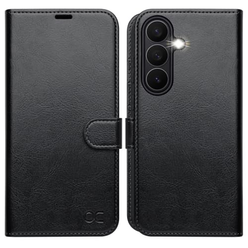 OCASE Coque pour Samsung Galaxy S26 Plus, Housse en Cuir PU avec Fentes Cartes, Blocage RFID, Support Intégré et Protection Antichoc Etui Portefeuille pour...