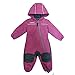 Outburst - Baby Kinder Mädchen Softshell-Overall Schneeanzug gefüttert wasserdicht 10.000 mm Wassersäule atmungsaktiv Winddicht, Berry Mel. - 1414403167 - Größe 92