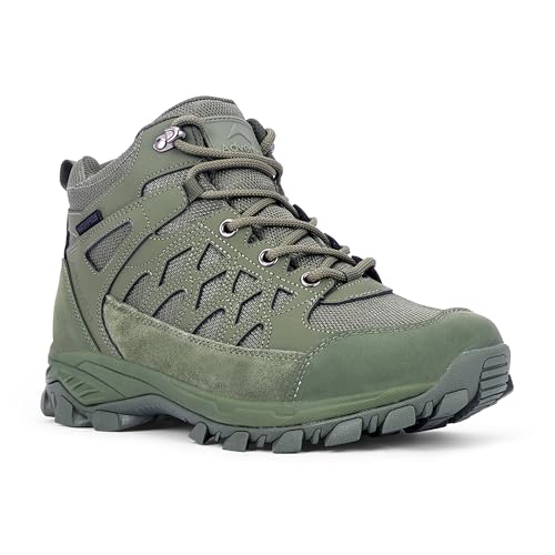 Image of Men Waterproof Hiking Boots | Mid-Ankle | Cushion Comfort | Lightweight with Superior Grip | WH1107