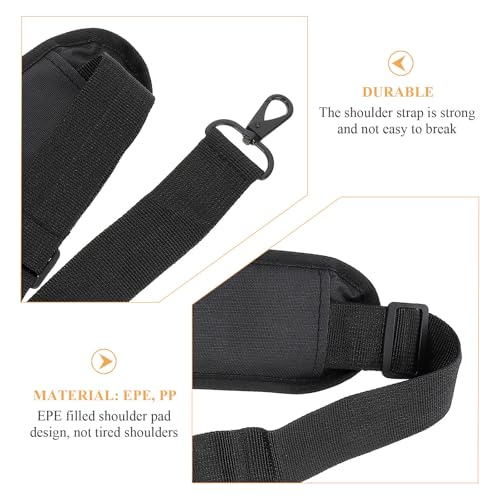 Correa para computadora portátil ajustable SECFOU negra con almohadilla ergonómica para hombro 7