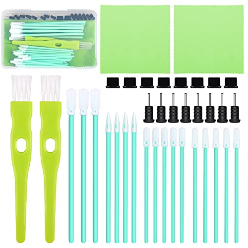 ADXCO Cell Phone Cleaning Kit Headphone Jack Cleaning Kit USB Charging Port Cleaning Kit Cell Phone Dust Plug Cell Phone Brush Set Compatible with Phone or Other Devices