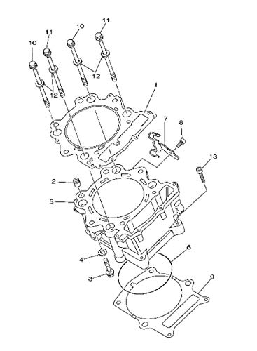 Miniatura 2 de Juego de juntas de pistón de cilindro para Yamaha Raptor 660R YFM660R (2001-2005) 4.016 in Big Bore