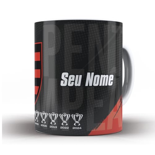 Caneca Personalizada Flamengo Penta Copa do Brasil 2024 Presente 325 ml