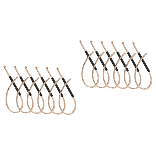 Uonlytech 12 Sets Outdoor Fire Starter Tool Rope Igniter with Wick for Camping Hiking BBQ Emergency Firestarters with Wick for Camping