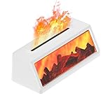 Automatischer Aromatherapie-Diffusor, multifunktionaler Duftdiffusor, Luftbefeuchter mit Kohleofen-Design und Licht, für Schreibtisch, Wohnzimmer, Schlafzimmer, Badezimmer, Tisch, Regal, Schließfächer