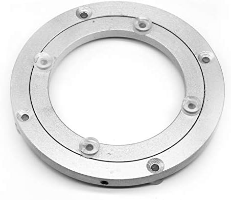 Aluminium Alloy Turntable Bearing, Heavy Duty Swivel Turntable Lazy Susan Rotating Bearing Turntable Round Dining Table Smooth Swivel Plate Hardware (140mm - 5.5inch)