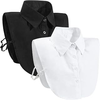 Fake Collar Blouse Dickey Collar Half Shirts for Girls and Women