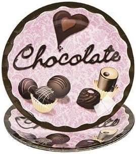 Chocolate Truffle Dessert Plates - 8ct