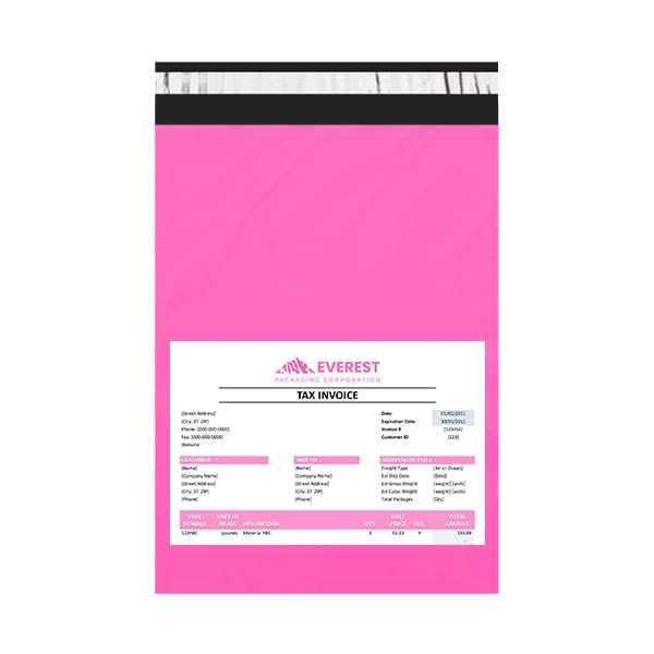 Everest 8x10 inches Pack Of 500 Pcs Pink With POD Courier Bags/Pouches/Covers/Mailing Bags 55 Micron 8 x 10 inches Bags (B0B5GJSPHQ) Amazon Price History, Amazon Price Tracker