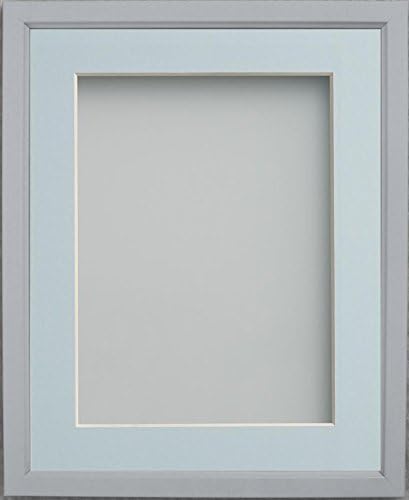 Frame Company Drayton Range 14x11-inch Grey Picture Photo Frame with White Mount For Image Size A4