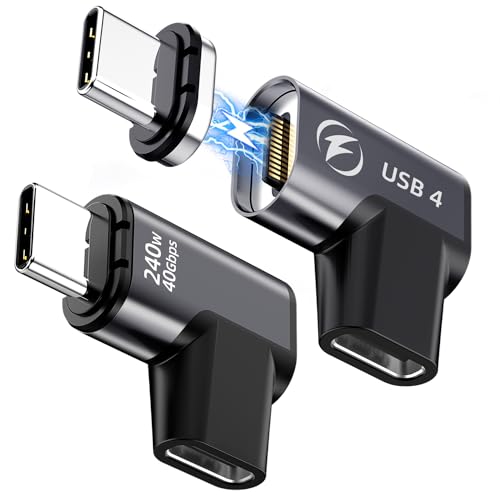 Adaptateur USB C Magnétique 240W haut de transfert 40 Gbit/s et flux vidéo 8K pour moniteur
