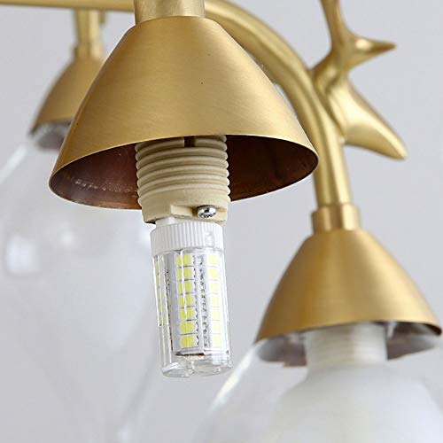 Plafonnier design industriel LiChA avec 6 spots de lumière pour séjour et table - 5
