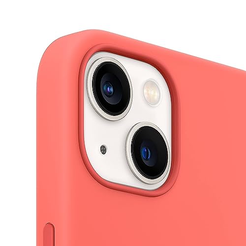 Image of NAFS Silicone Case Compatible with iPhone 14 | Camera Protect Microfiber Lining Cover | Case Cover for iPhone 14 (Orange)