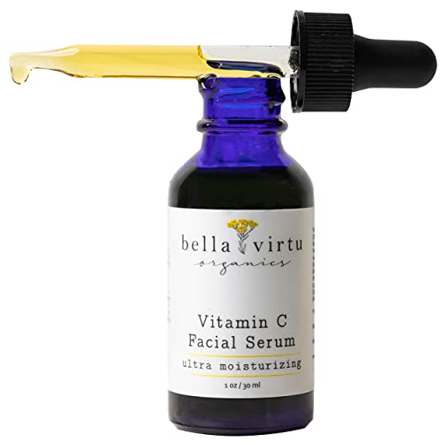 Bella Virtu Organics 10% Vitamin C Serum for Face - Ultra Moisturizing Face Serum - Dark Spot Corrector Face Serum for Women & Men (1oz/30ml)