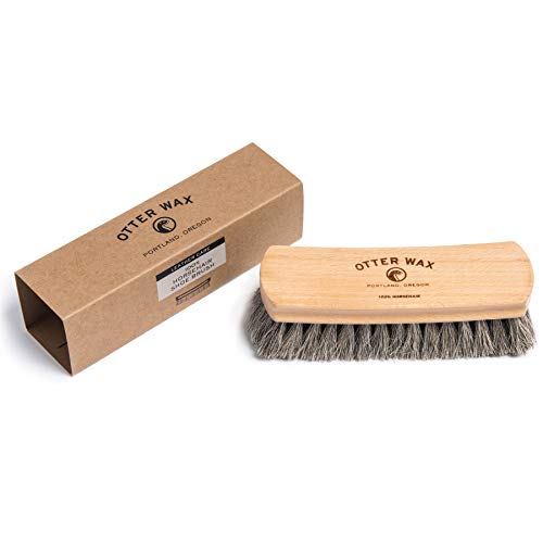 Otter Wax Premium Horsehair Shoe Brush #TOP3