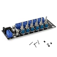 Evemodel 3-24V 6-Miniaturkippschalter DC Schalter Schaltsteuerung Stromverteiler Schaltsteckdosenleiste Stromverteilertafel