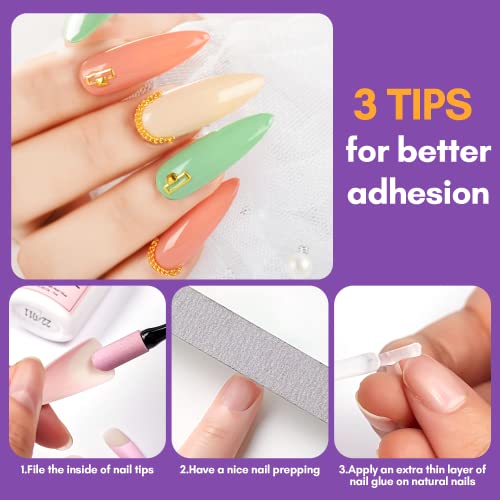 Makartt Nail Glue With Glue Remover Kit, Super Strong Nail Glue 7Ml For Acrylic Nails Press On Nails,10Ml Glue Off Fake Nails, Remover For Super Glue, Nail Polish Easy Application Nail Art Supplies #TOP7