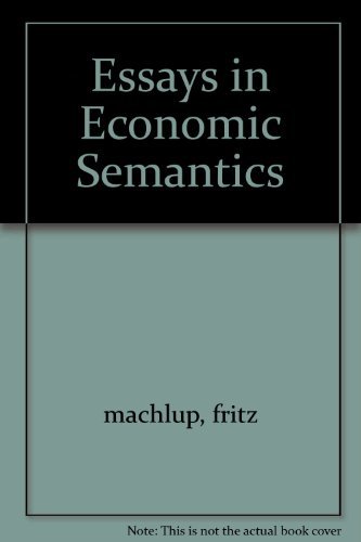 Essays in Economic Semantics (The Norton Library) B0006D8XDC Book Cover