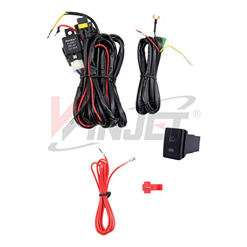 Winjet WJ30-0629-09 Replacement for 2018-2019 Subaru WRX Front Clear Fog Light Pair Wiring Kit Inculded