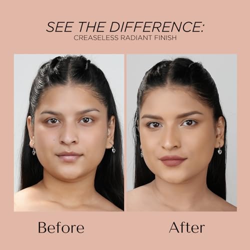 Image of BELLAVITA Hydmatte FX - Airbrush Liquid Foundation with SPF 50 and PA ++++ for Radiant Finish | Infused with Hyaluronic Acid & Niacinamide| 16 hour oil control | Creaseless, Smooth Finish | Lightweight & Long-Lasting Formula | Soft Sand | 30 ML