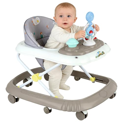 Lauflernhilfe für Babys, 4-in-1, grau, mit Schieberfunktion, mit...