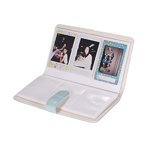 Docooler 108 Bolsos Portátil Mini Álbum De Fotos De Couro Pu Foto Álbum De Fotos Com Fecho Magnético