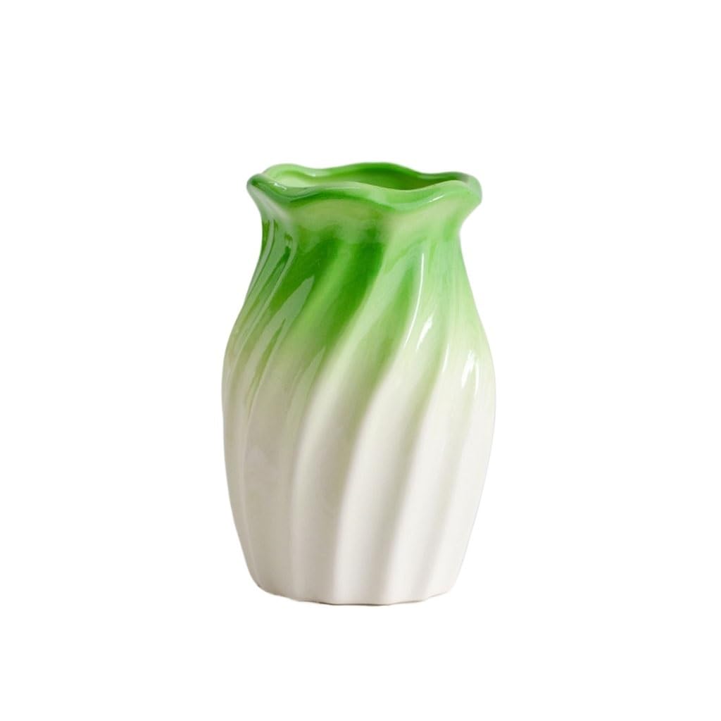 Vase Simplicity Ceramic Vase Office Hydroponic Flower Device Nordic Home Desktop Ornaments Ceramic Vase(D)