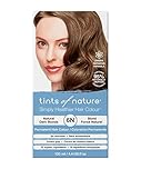 Tints of Nature 6N Natural Dark Blonde Permanent Hair Dye, Nourishes Hair and Covers Greys, Ammonia-Free 130ml