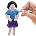 Kurtzy Human Cake Decoration Moulds - Plastic Fondant Sugarcraft Moulds - Family of Four Set with Man, Woman & 2 Children - Full Instructions Included - Baking Kit for Icing and Cake Decorating