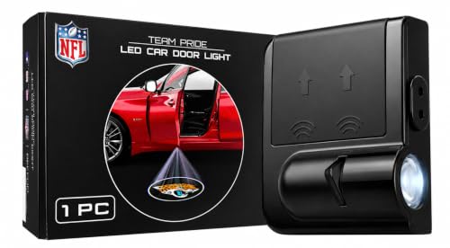 Image of LED Car Door Light - Officially Licensed NFL Wireless Projector - Show Your Team Pride - Battery Powered, Easy Install