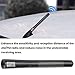 BESULEN Car Short Antenna, 4.7 Inch Carbon Fiber American Flag Aluminum Auto Radio Antenna for AM/FM Reception, Universal Replacement Car Antenna with 9 Adapters, 2 Screws, 2 Rubber Rings