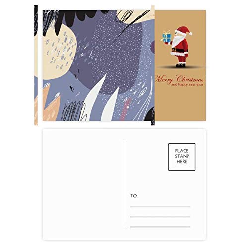 Cartes postales plantes abstraites violettes lot de 20 pour décoration et correspondance créative