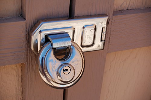 Abus 140/120 C Weather Stainless Steel Hasp, 4-3/4 Inch, Silver #TOP3