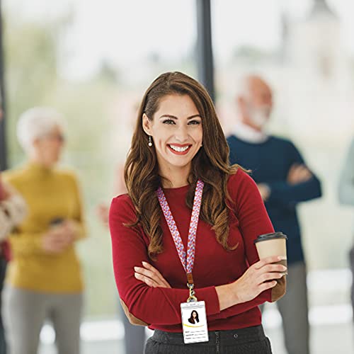 Wrist And Neck Lanyards For Keys Id Badge For Women Teacher Kids, 2 Pieces Cute Lanyards Key Chain Holder With 4 Keychain Rings For Car Keys Wallet Phone (Love-Black) #TOP6