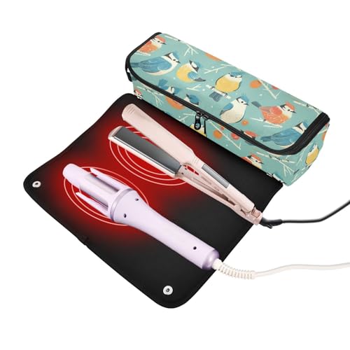 Organizador para herramientas de cabello 2 en 1 Art Birds miniatura 2